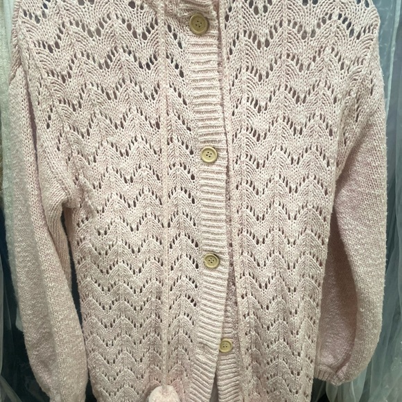 New alice McCALL Women's Cream and Pink Knit Cardigan - Picture 7 of 8